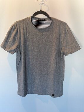 Tailored Recreation Premium Crew Neck Short Sleeve Tee in Heather Gray